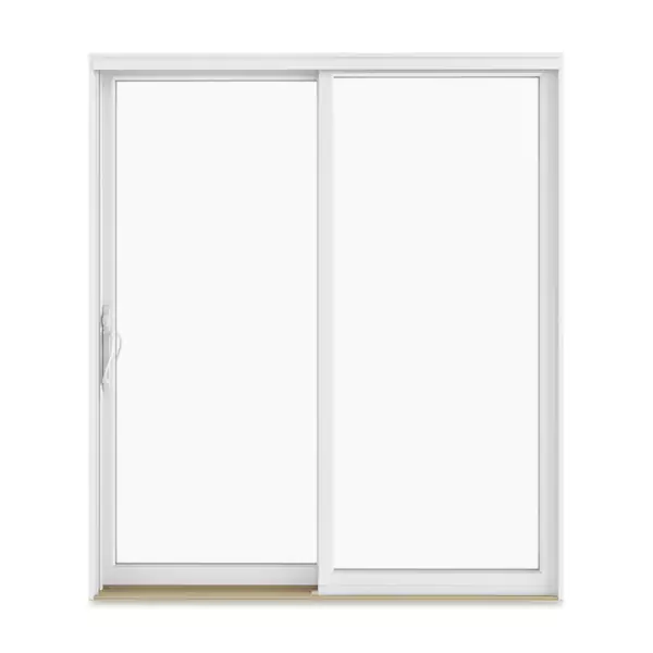 white sliding patio door